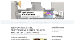 Desktop Screenshot of opensourcemachinetools.org